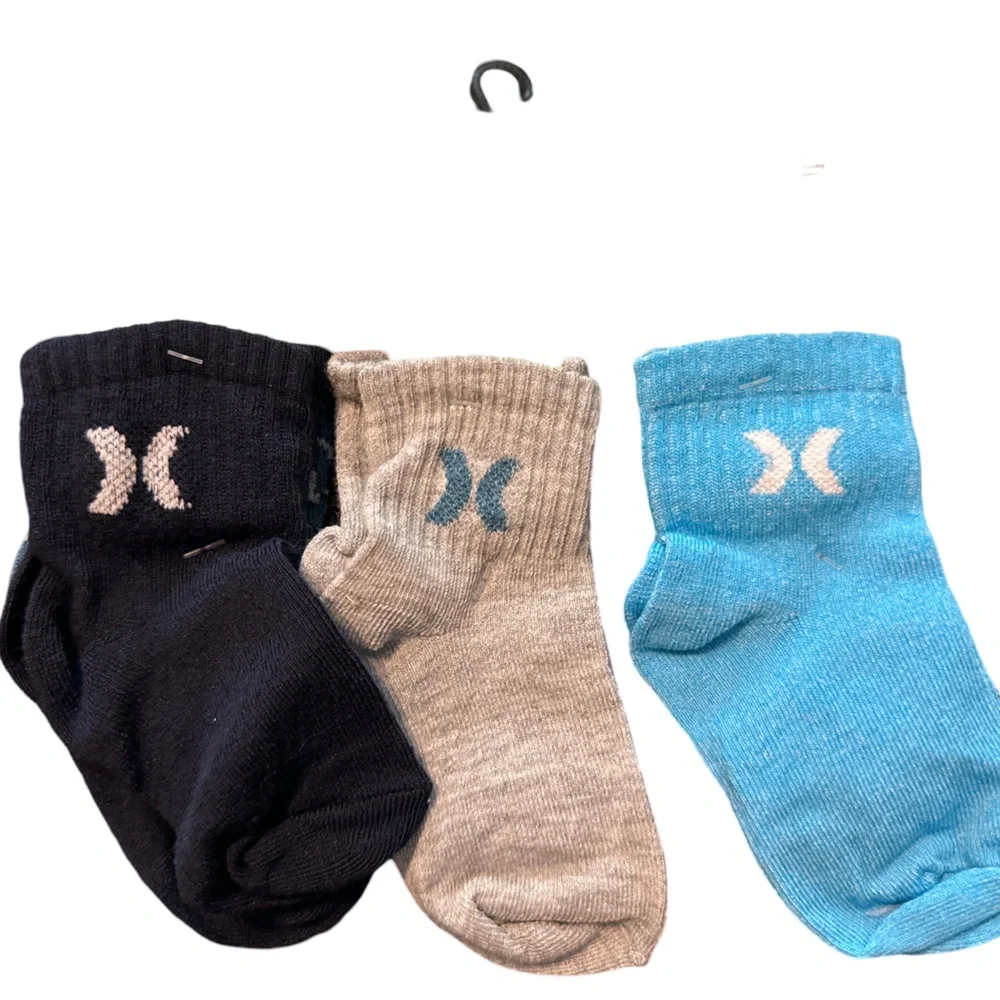 Hurley Infant 6 Pack Socks 12-24 Months NEW